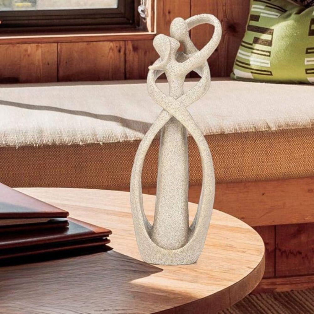 Abstract omhelzingsbeeld - Neutrale decoratie van hars
