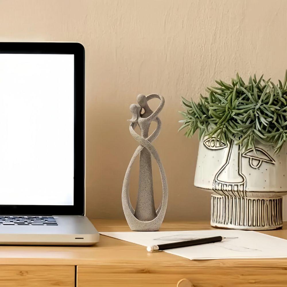 Abstract omhelzingsbeeld - Neutrale decoratie van hars