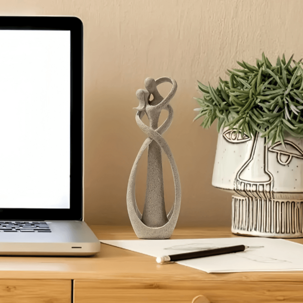 Abstract omhelzingsbeeld - Neutrale decoratie van hars