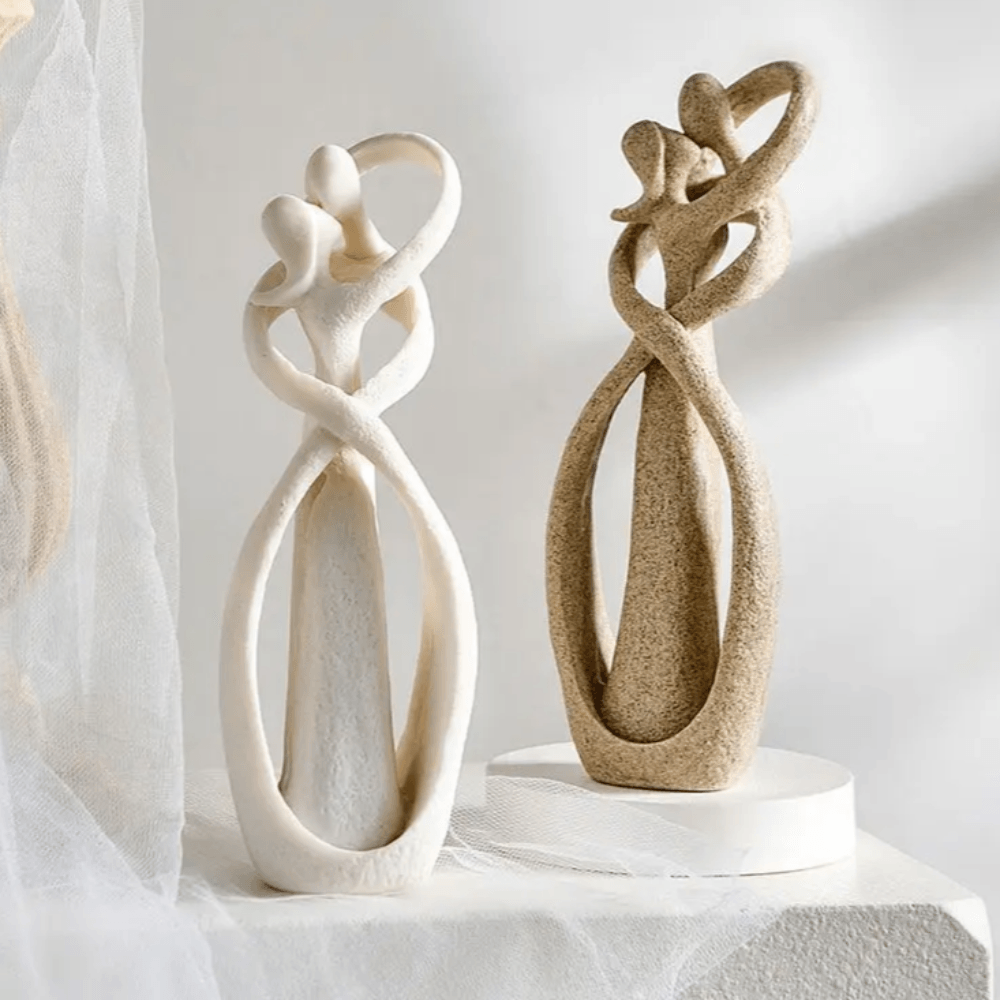 Abstract omhelzingsbeeld - Neutrale decoratie van hars