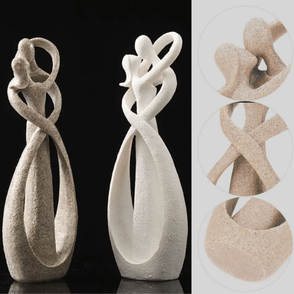 Abstract omhelzingsbeeld - Neutrale decoratie van hars