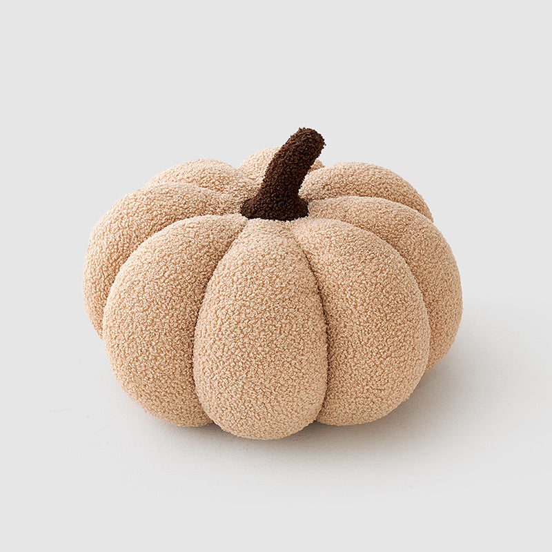 Pompoenkussen - Teddyfleece met PP-katoenvulling
