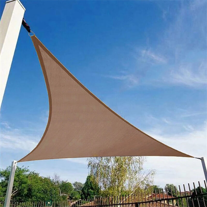 Driehoekig Waterbestendig Schaduwdoek voor Terras en Tuin