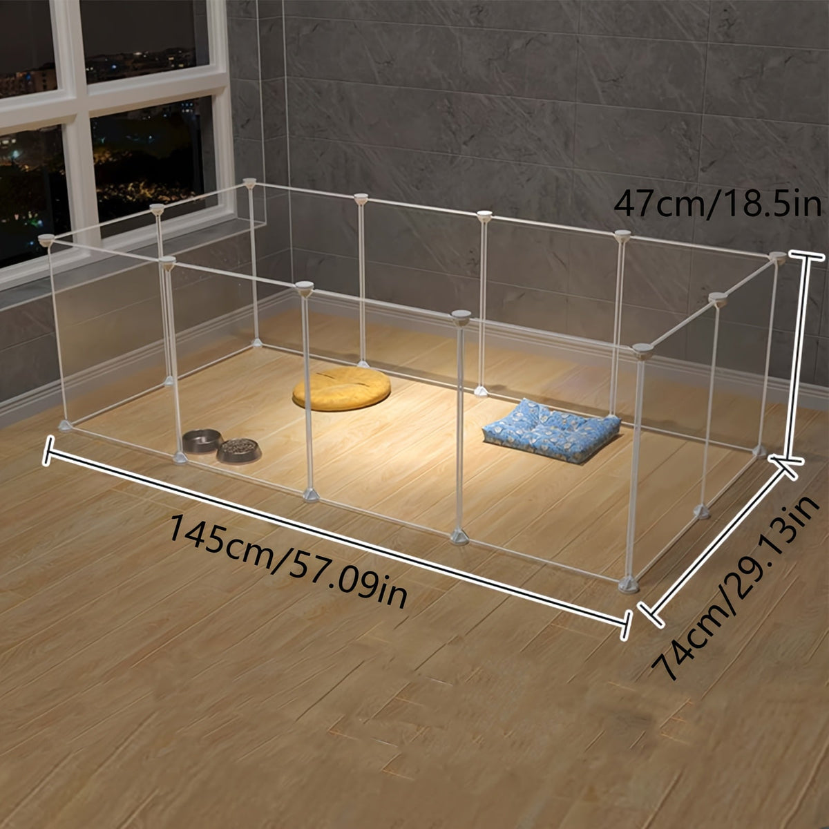 Modulaire Speelren voor Kleine Huisdieren met 12 Panelen