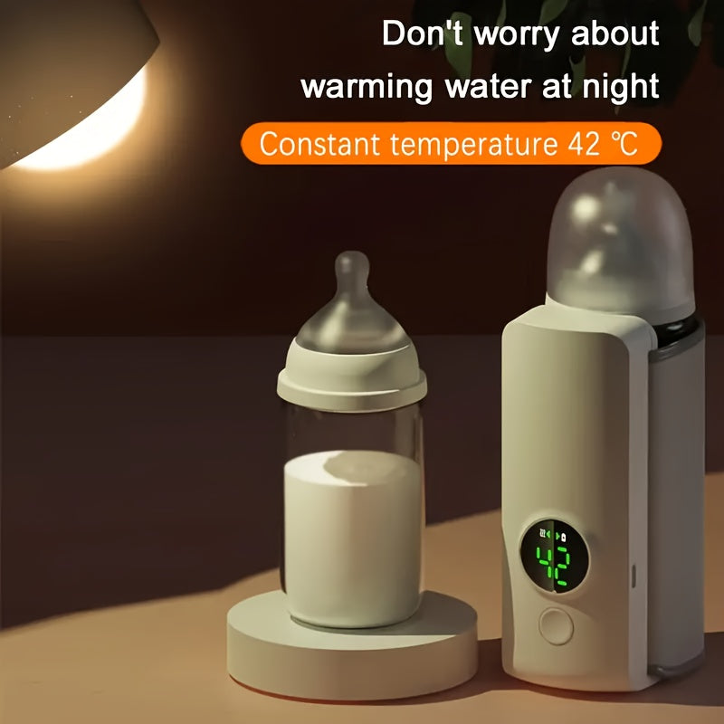 Draagbare waterloze flessenwarmer met USB-voeding