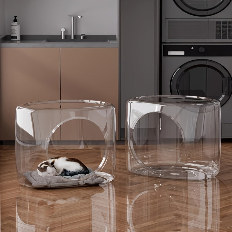 Modern Transparant Kattenhuis van Kunststof