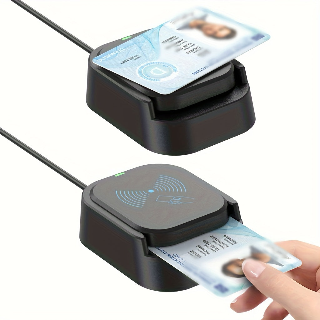 2-in-1 USB-smartcard- en NFC-lezer met SD-kaartsleuf