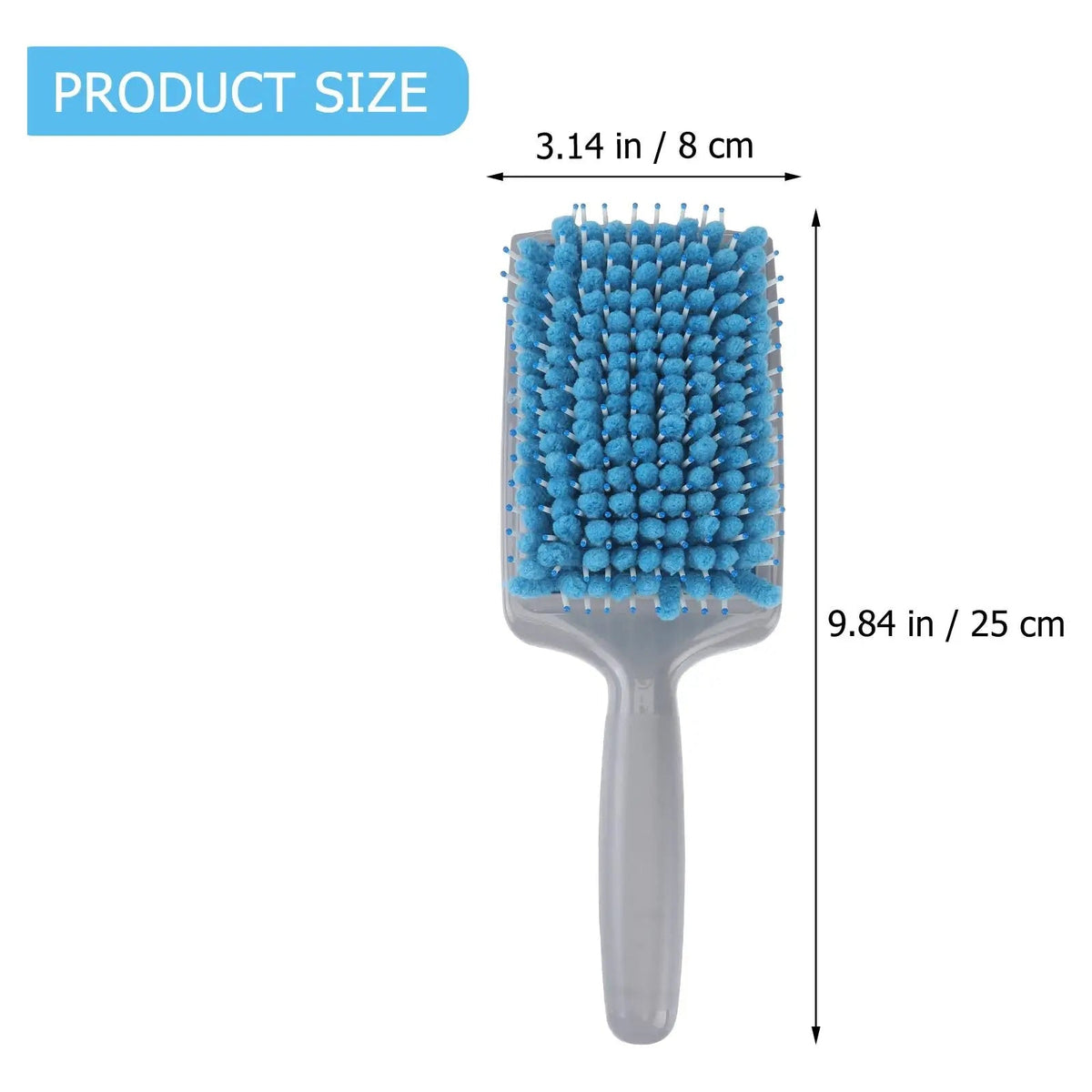 Handmatige haarborstel met nylon borstelharen