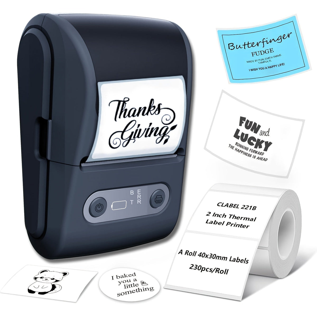 Draadloze mini-labelprinter voor smartphones