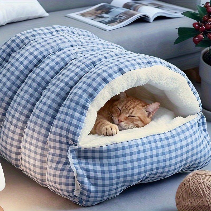 Warme Opvouwbare Kattengrot voor Kleine Katten en Kittens