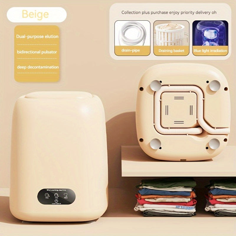 Compacte miniwasmachine voor kleine en delicate was