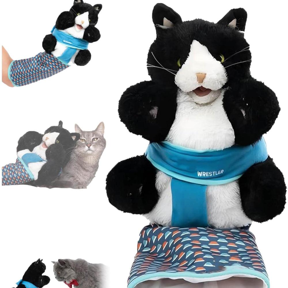 Interactieve Kattenhandpop van Oxford-Nylon en Pluche