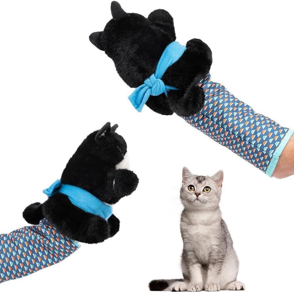 Interactieve Kattenhandpop van Oxford-Nylon en Pluche