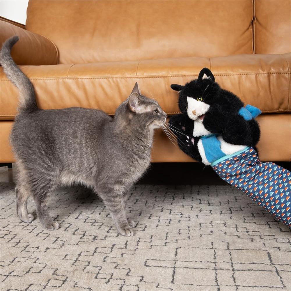 Interactieve Kattenhandpop van Oxford-Nylon en Pluche