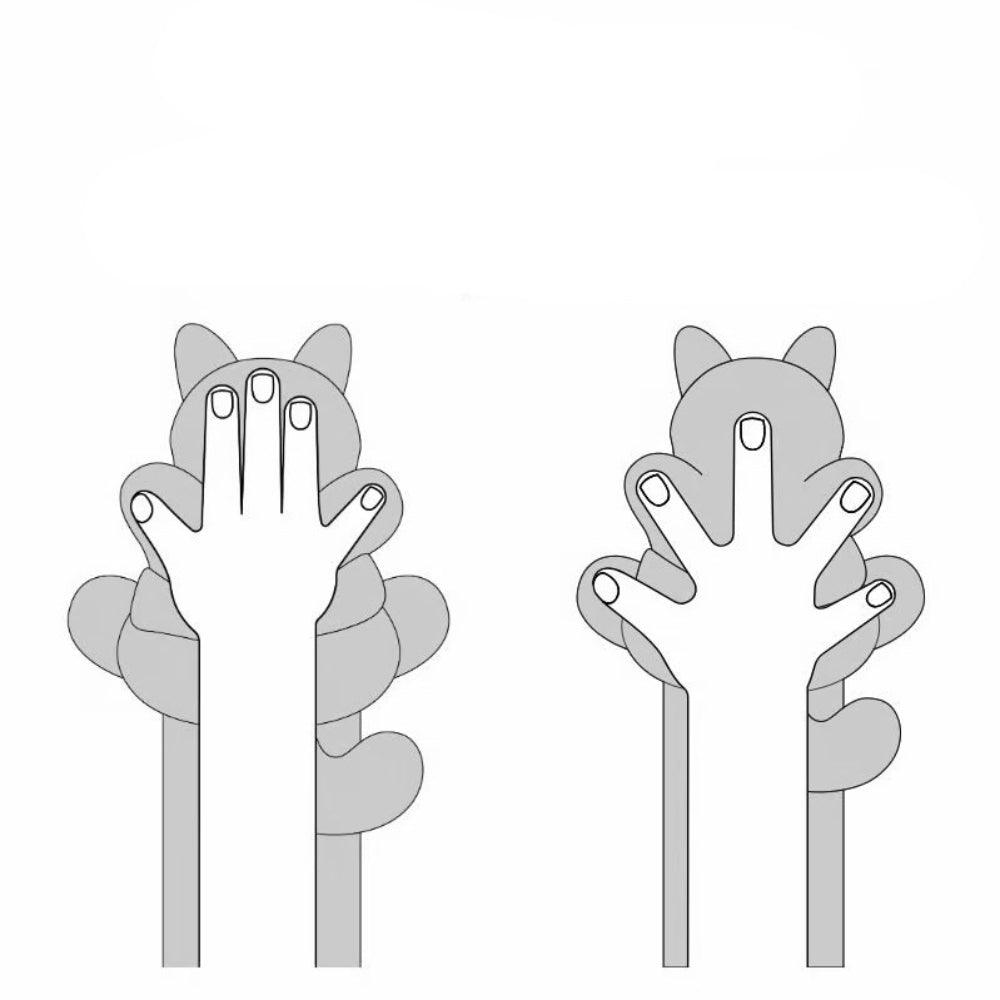 Interactieve Kattenhandpop van Oxford-Nylon en Pluche