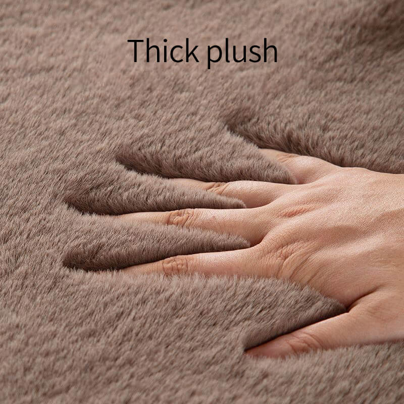 Stoelkussen van imitatiebont - Antislip hoes met rits