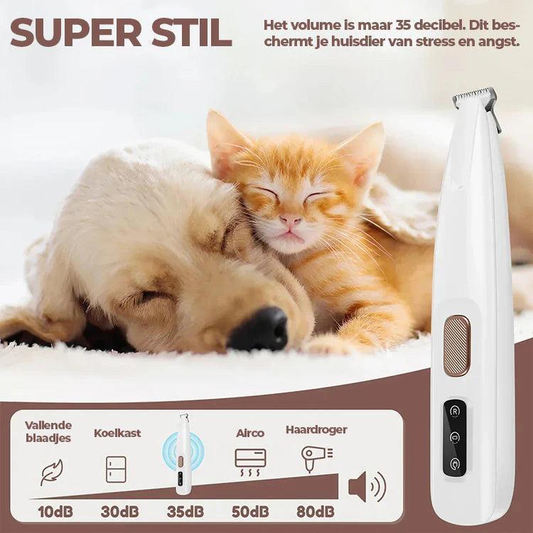 Oplaadbare Precisietrimmer voor Dierenpoten met LED-Licht