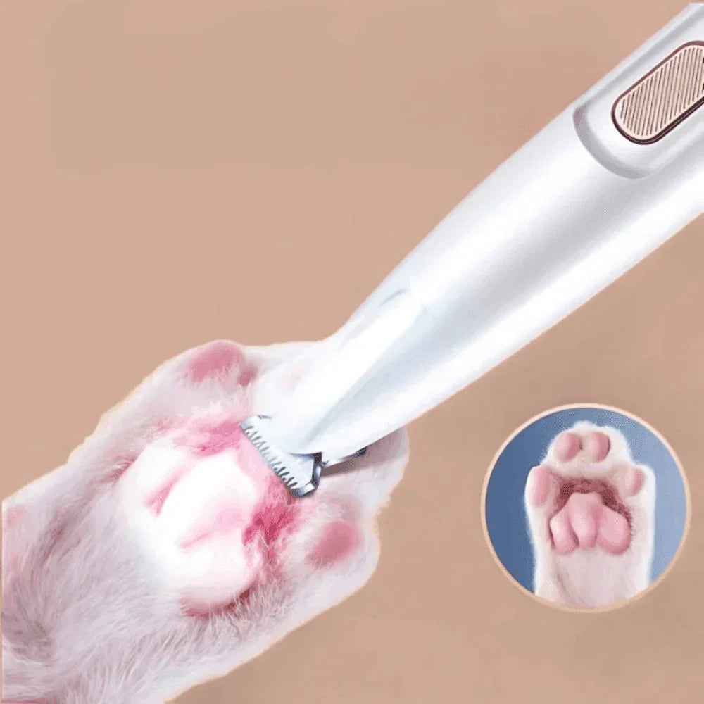 Oplaadbare Precisietrimmer voor Dierenpoten met LED-Licht