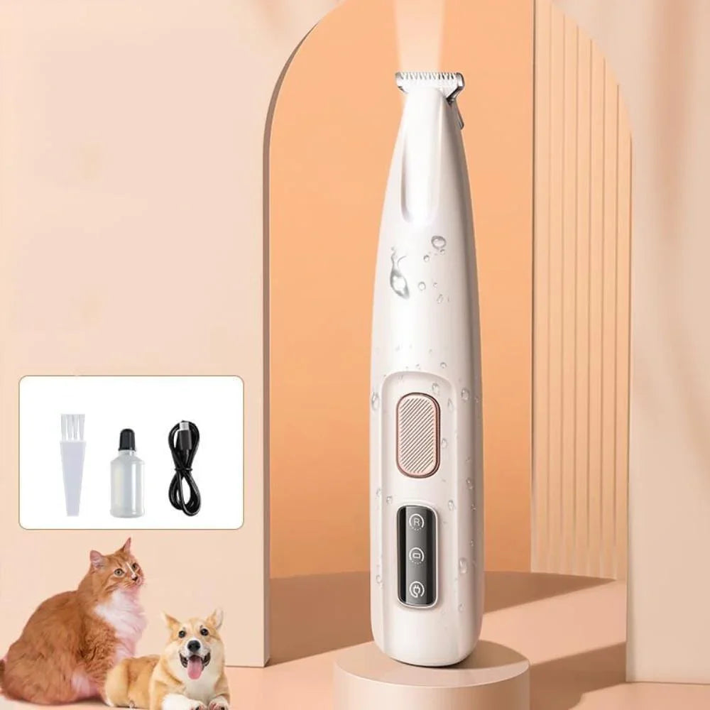 Oplaadbare Precisietrimmer voor Dierenpoten met LED-Licht