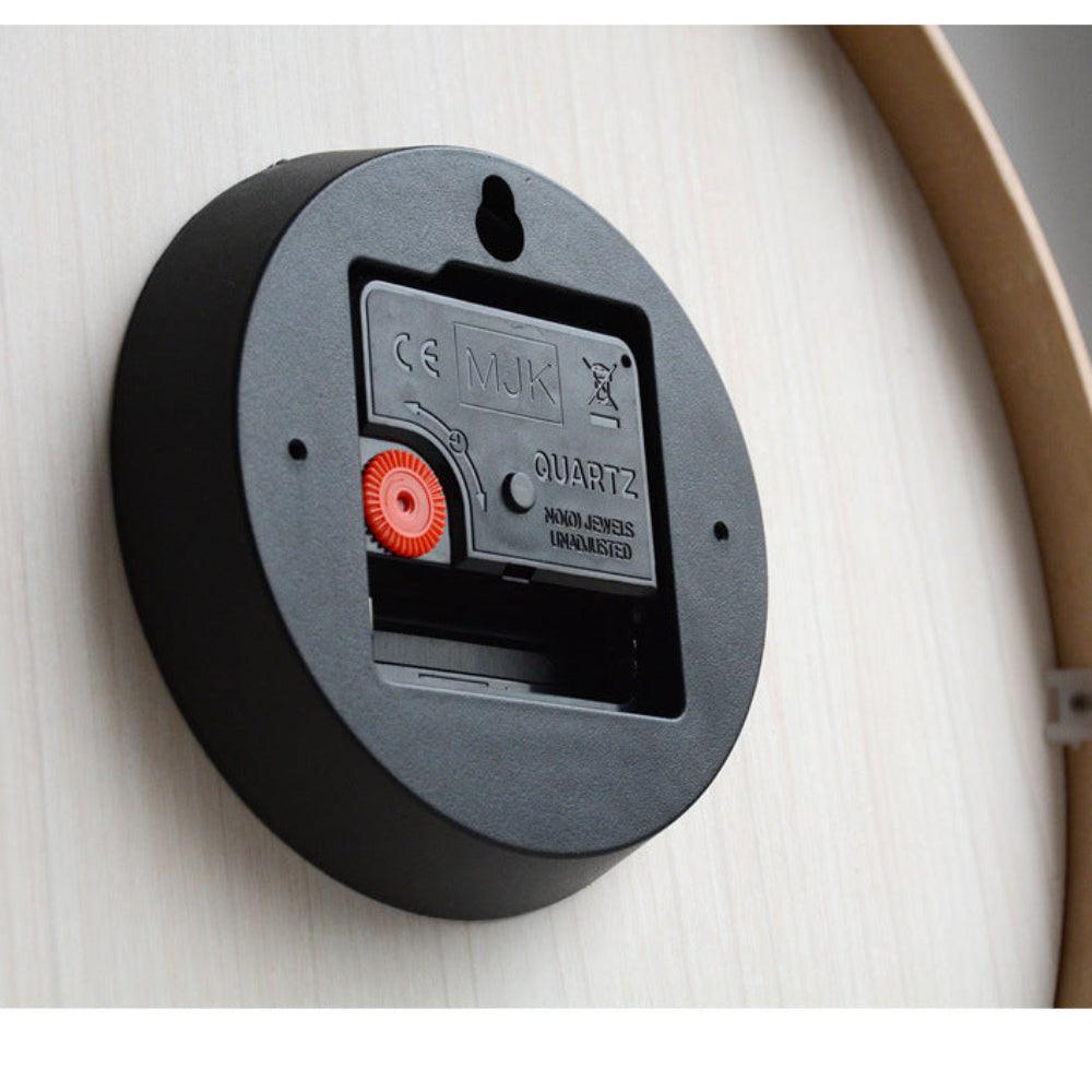 Houten wandklok - Scandinavisch minimalistisch