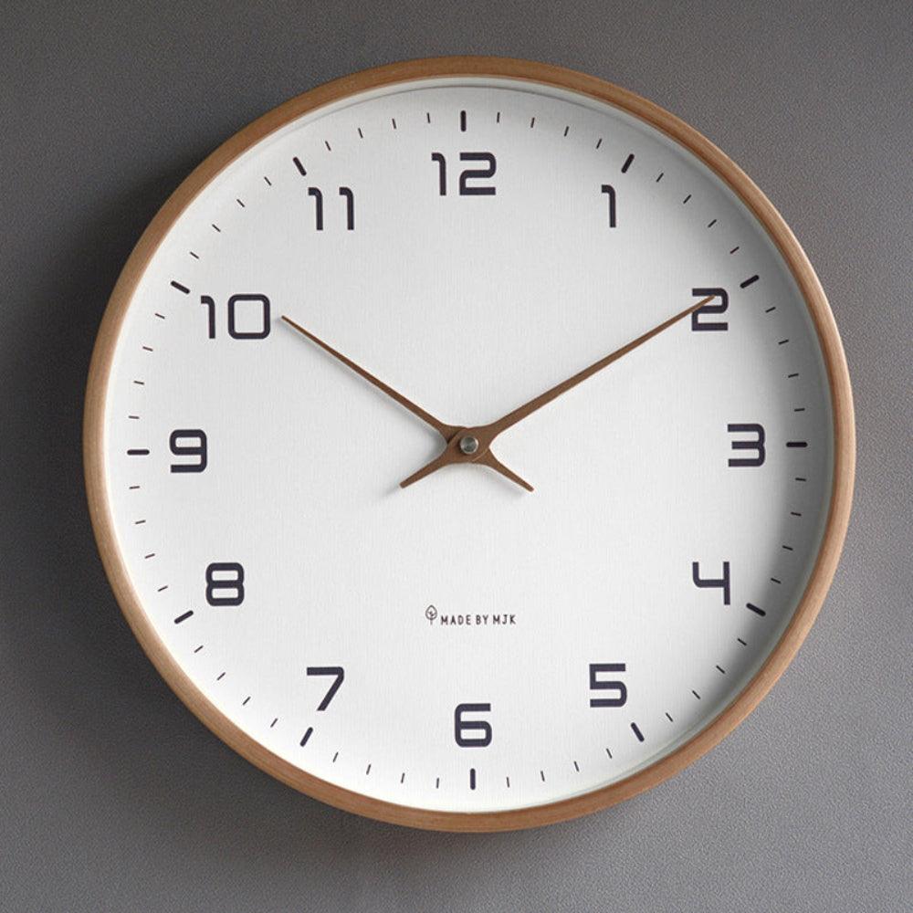 Houten wandklok - Scandinavisch minimalistisch