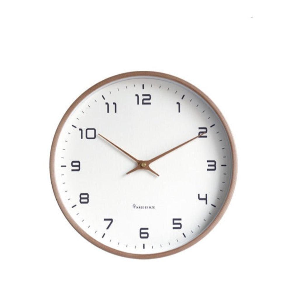 Houten wandklok - Scandinavisch minimalistisch