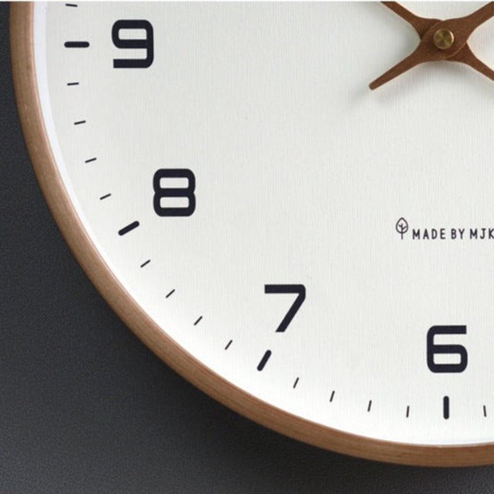 Houten wandklok - Scandinavisch minimalistisch