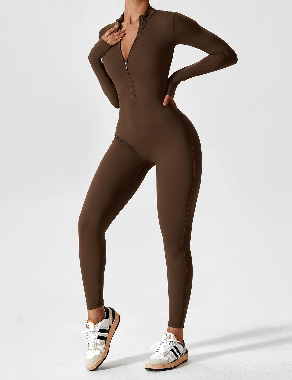 Aansluitende sportjumpsuit voor dames