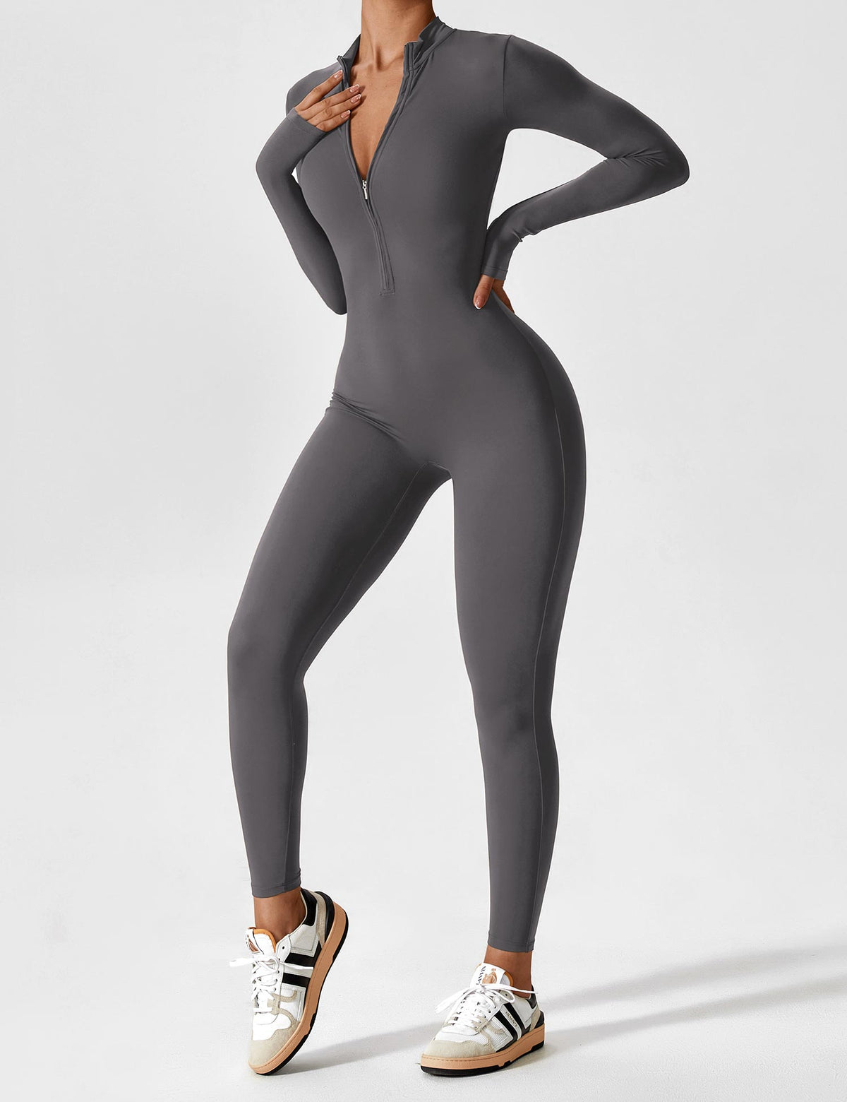 Aansluitende sportjumpsuit voor dames