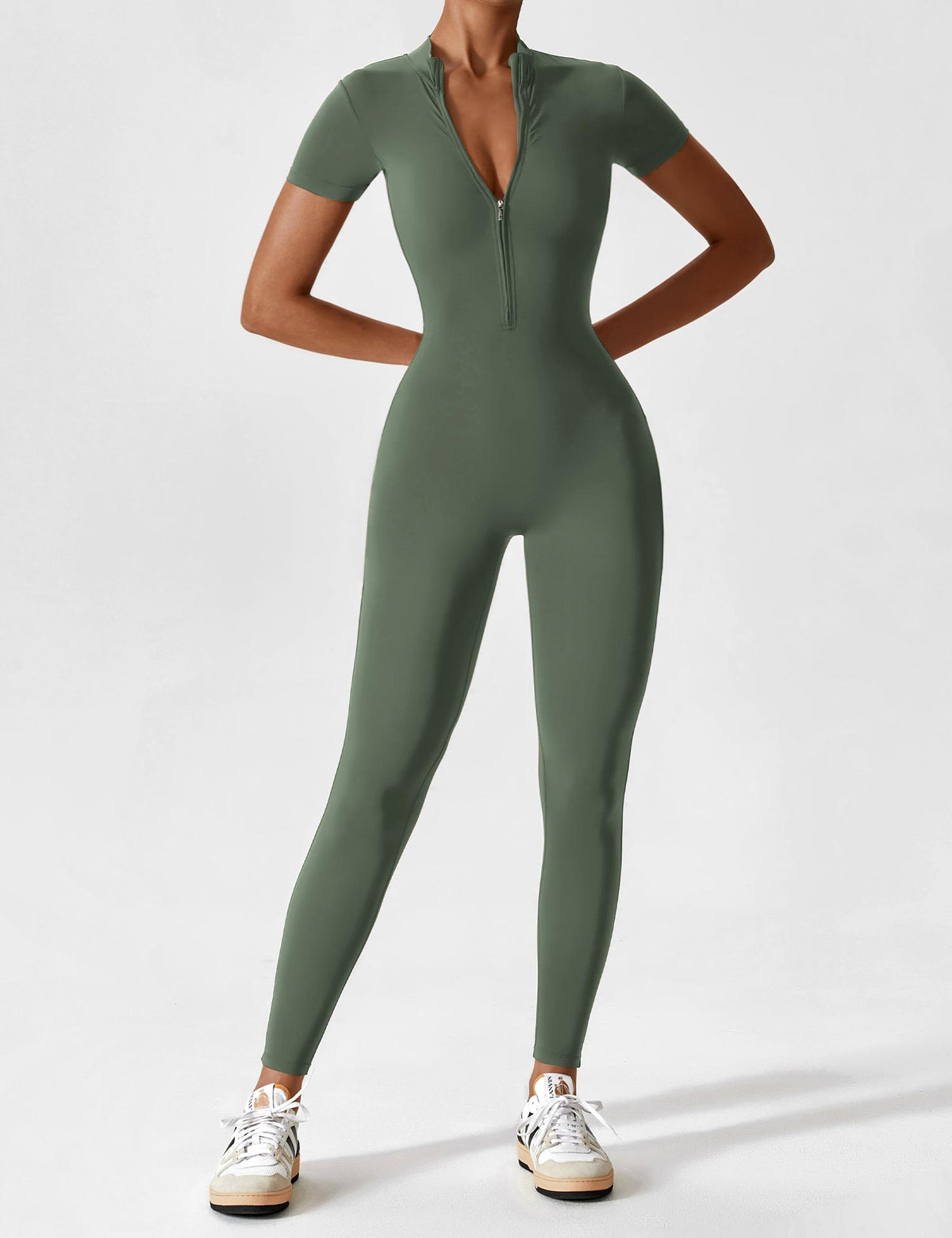 Aansluitende sportjumpsuit voor dames