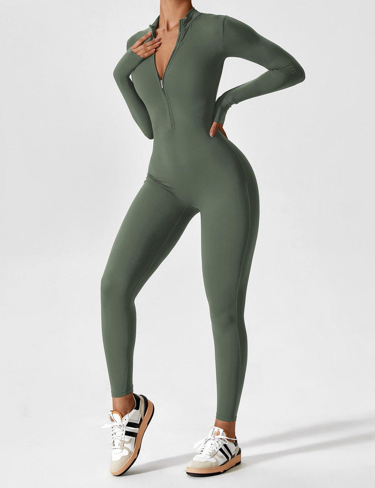 Aansluitende sportjumpsuit voor dames